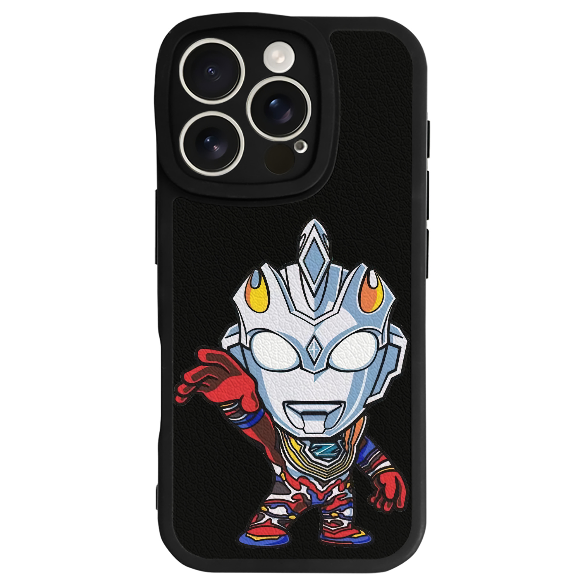 （画像用） ウルトラマン Ultraman 【iPhone 16シリーズ対応】シリコンスマホケース（レザー調） 材質：シリコン